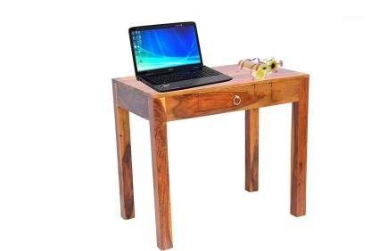 318Su4AGcbL Custom Decor Sheesham Wood Solid Wood Study Table (Free Standing, Finish Color - Provincial Honey Finish) - Image 6