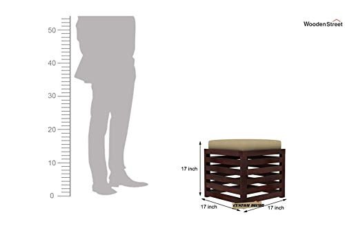 31N4IOu0cfL Custom Decor Wooden Beautiful Handmade Stool with Cushions - Image 3