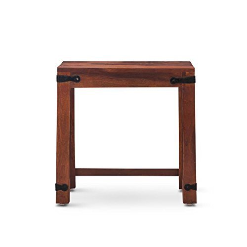 31gNDhQTIDL Custom Decor Gibson Brown Solid Wooden Nesting Tables Set of 3 - Mahognay Finish - Image 5