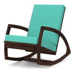 Custom Decor Urban Style Coaster Southern Country Plantation Porch Rocker/Rocking Chair, Walnut Wood Finish