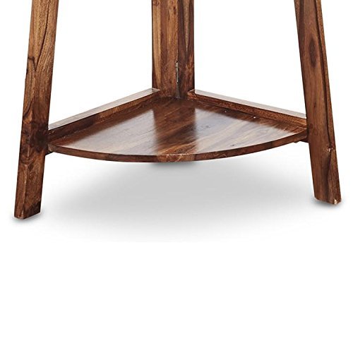 414ytmzpSPL Custom Decor Solid Wooden Corner Shelf | Display Rack | Storage Rack | Bookcase Showcase Organizer | for Living Room, Office, Kitchen, Bedroom | Natural26 - Image 4