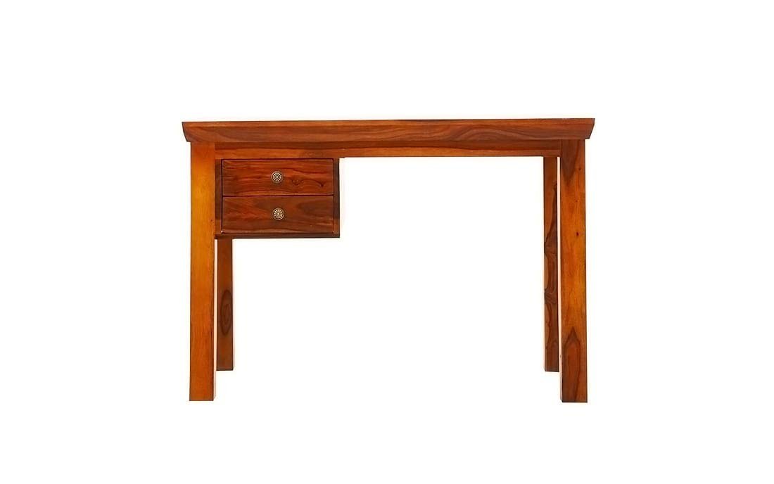 41oCMXhJ1KL._SL1100_ Custom Decor Sheesham Wood Study Table for Living Room, Office Table for Home, Console Table (Natural Finish) - Image 4