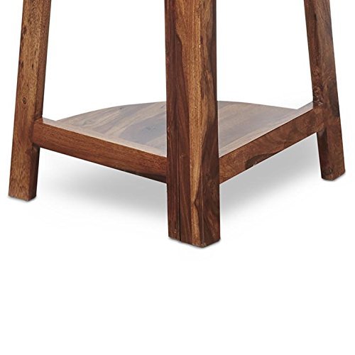 41wiQx6X0HL Custom Decor Solid Wooden Corner Shelf | Display Rack | Storage Rack | Bookcase Showcase Organizer | for Living Room, Office, Kitchen, Bedroom | Natural26 - Image 6