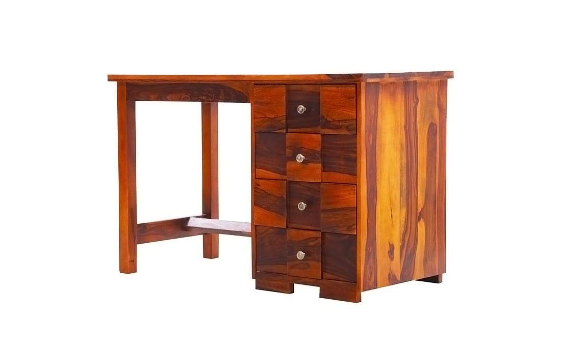 519yalsmMOL._SL1100_ Custom Decor Sheesham Wood Study Table for Living Room, Office Table for Home, Console Table (Natural Finish) - Image 5