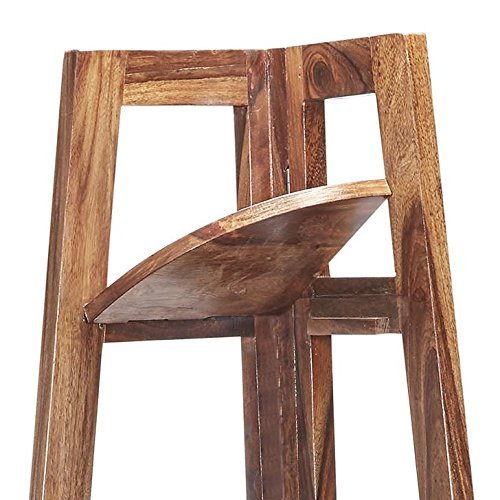 51BB5UnrV-L - Copy Custom Decor Jai Salasar Handicraft Custom Decor Edison Solidwood House Corner Wall Rack Shelf Heavy Duty Set of 5 Tier Shelf - Honey Teak Brown - Image 6