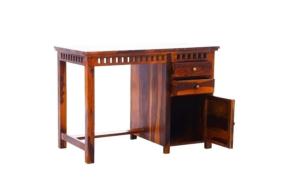 51C98bjPh6L._SL1100_ Custom Decor Sheesham Wood Study Table for Living Room, Office Table for Home, Console Table (Natural Finish) (Design 5) - Image 6