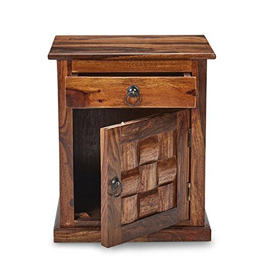 51JdtSU3mHL Custom Decor Grayson Bed Side Table - Natural Teak Brown - Image 4