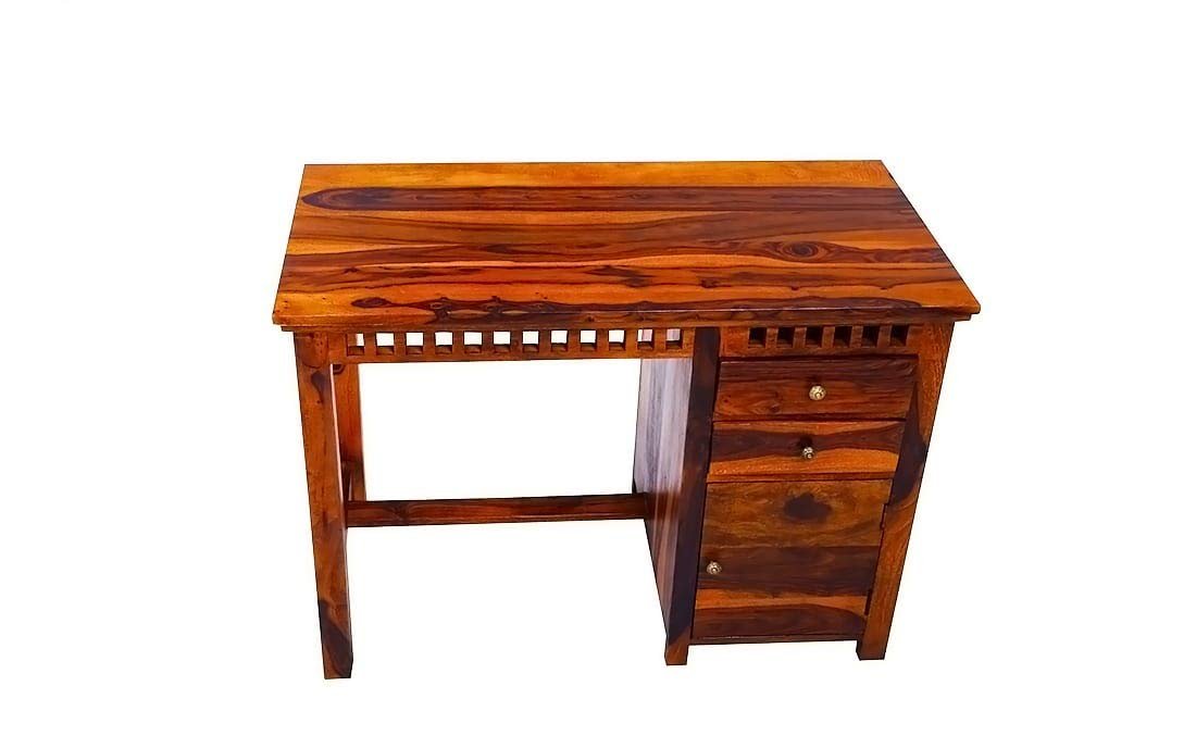 51RxWIy-t9L._SL1100_ Custom Decor Sheesham Wood Study Table for Living Room, Office Table for Home, Console Table (Natural Finish) (Design 5) - Image 5