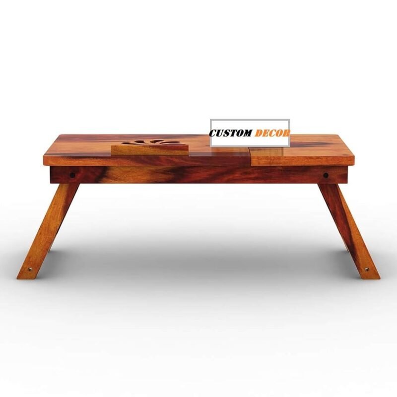 Custom Decor Solid Indian Sheesham Made Multi Utility Table|Console Hall Writing Table - (Natural)