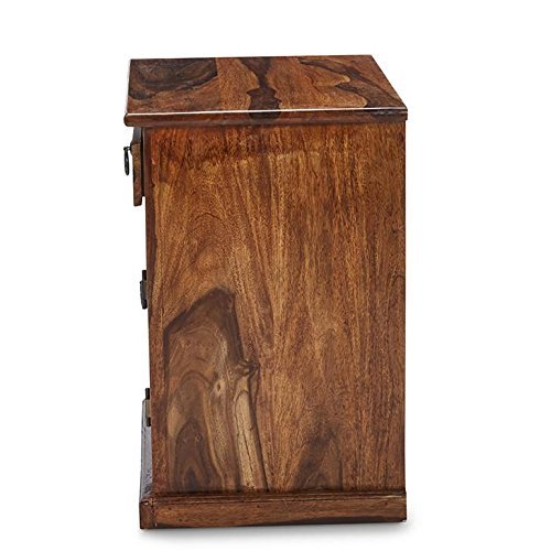 51hJQ4JYPZL Custom Decor Grayson Bed Side Table - Natural Teak Brown - Image 5