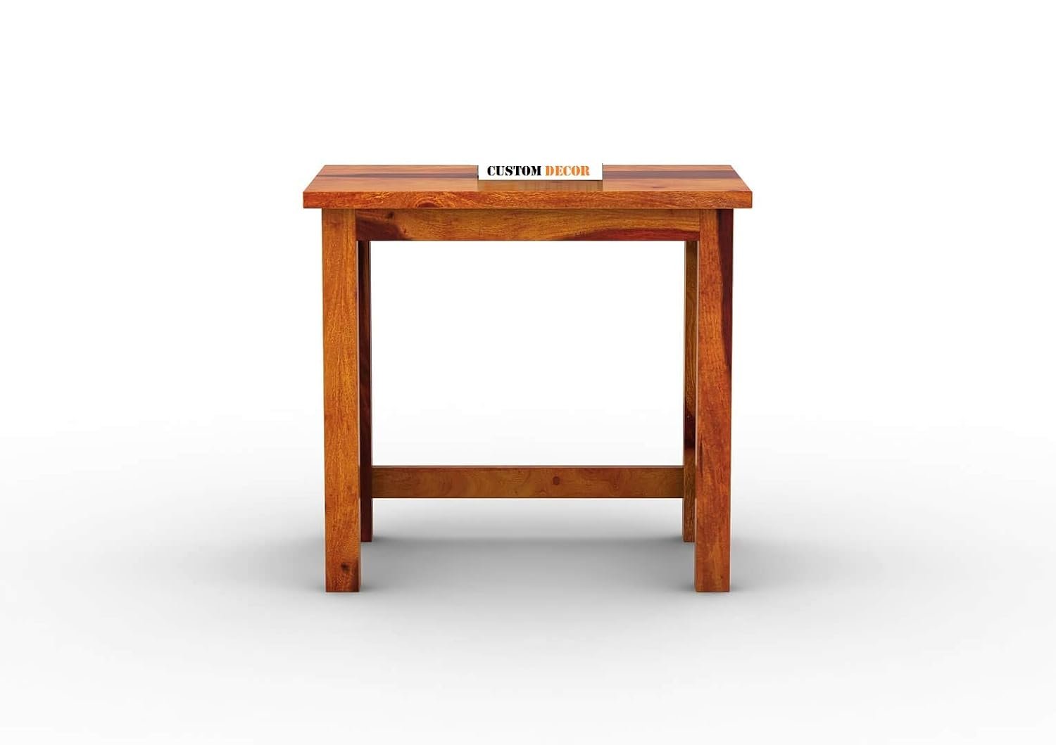 51hx1N0STaL._SL1500_ Custom Decor Sheesham Wood Nesting Table Set of 3 Stools for Home - Honey Finish - Image 6