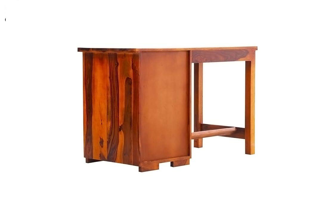 51yHPj8zWEL._SL1100_ Custom Decor Sheesham Wood Study Table for Living Room, Office Table for Home, Console Table (Natural Finish) - Image 4