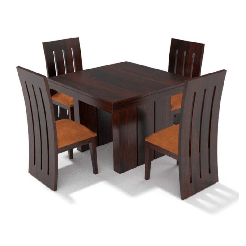 Custom Decor Six Seater Dining Table Set (Brown)
