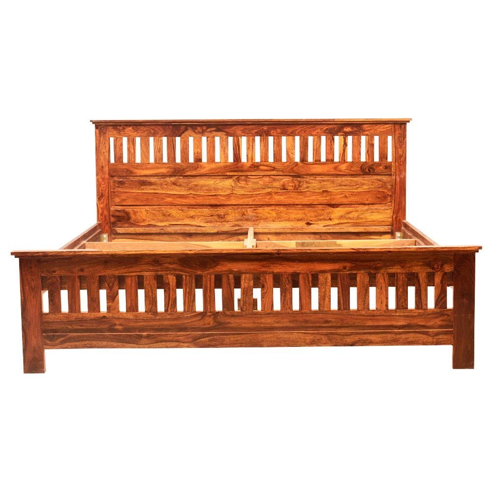 611xs2vTxBL._SL1000_ Custom Decor Sheesham Wood Jodhpur Bed - Honey - Image 6