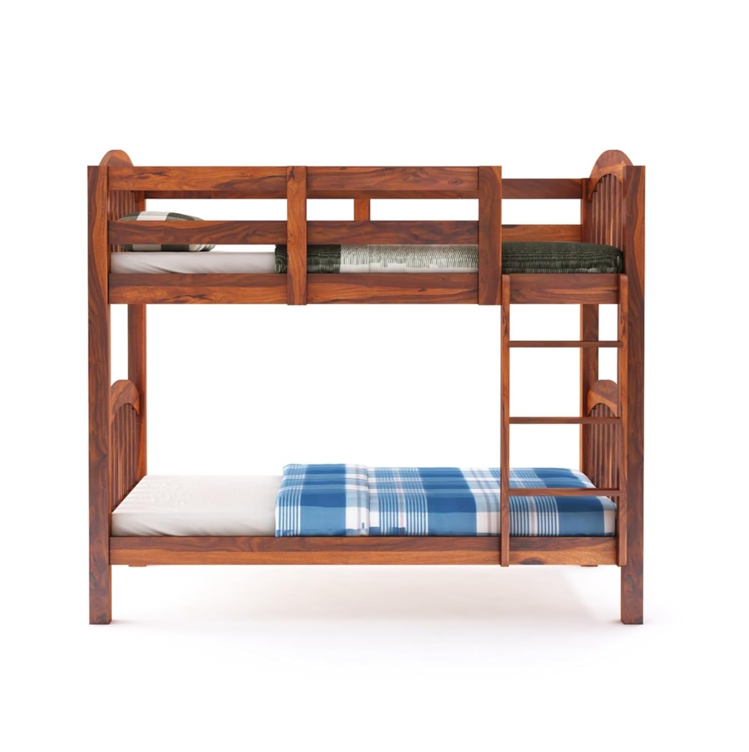 61Aem5jP1uL._SL1500_ Custom Decor Sheesham Wood Bunk Bed | Wooden Double Bed Bed Furniture for Bedroom | Living Room | Home (Froxy-N) - Image 6