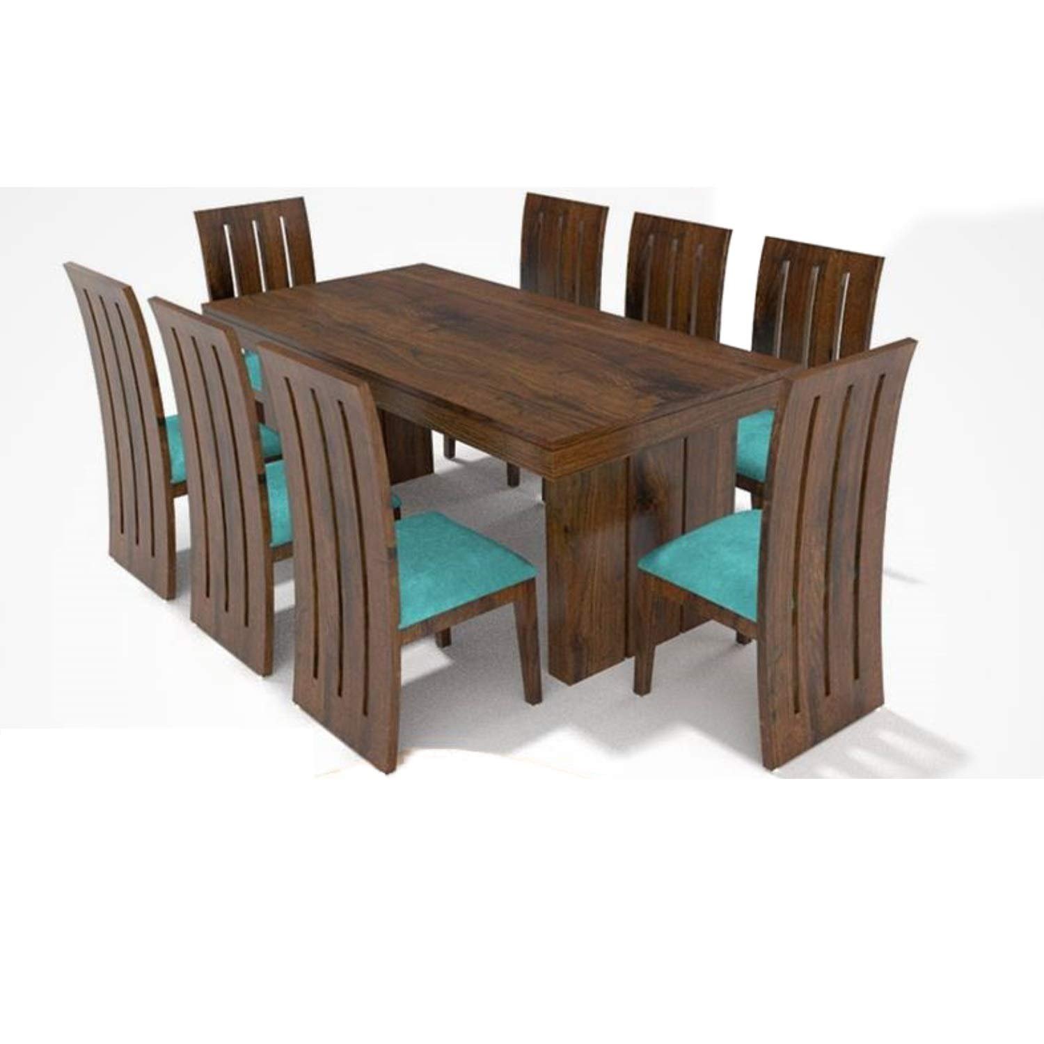 61UeYS3ETvL._SL1500_ Custom Decor Sheesham Wood Furniture Dining Table with 8 Chairs for Living Room (Honey Teak with Foster Chairs)