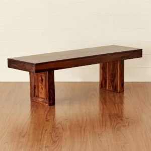 Custom Decor Solid Sheesham Wood Bench for Dining Sets | Multipurpose Bench | for Kitchen Dining Room (Vintage | 57'')