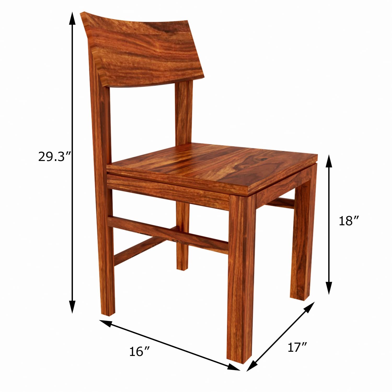 61g-YaxAjEL._SL1500_ Custom Decor Wood Dinning Table 6 Seater Chairs | Wooden Dining Table with 6 Chairs - Honey Finish - Image 3