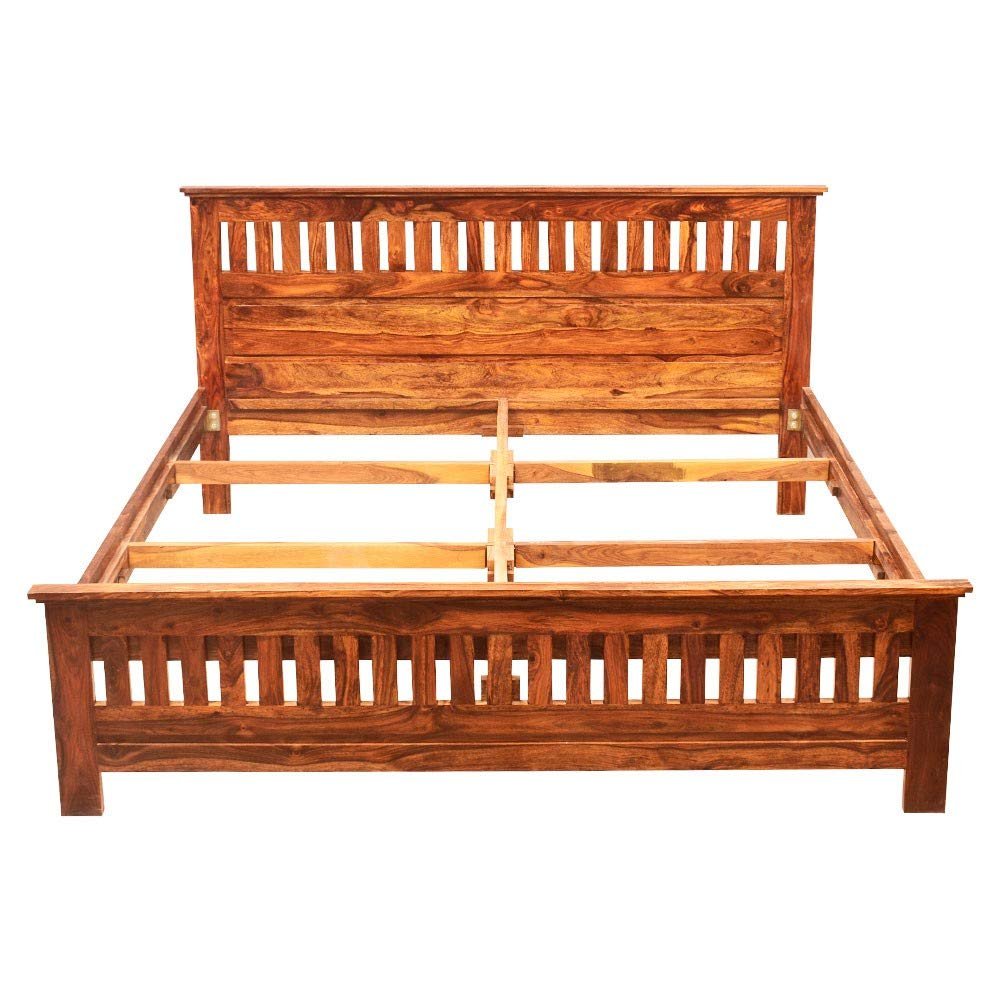 61iomUurYgL._SL1000_ Custom Decor Sheesham Wood Jodhpur Bed - Honey - Image 8