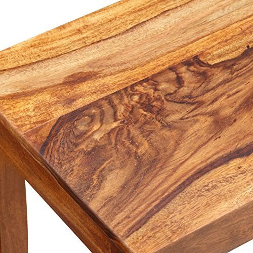 61kp7bFXFGL Custom Decor Elmora Brown Solid Wooden Nesting Tables Set of 3 - Honey Teak Finish - Image 7
