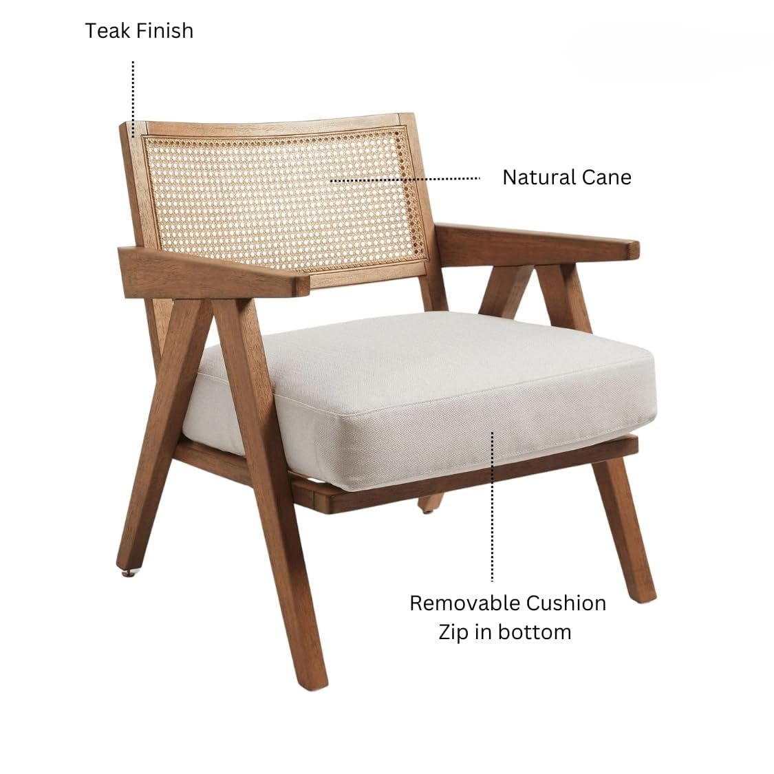 61o1xsyXcAL._SL1125_ Custom Decor Accent Arm Chair for Home | Bedroom, Living, Dining & Drawing Room | Ultra Soft and Comfortable for Stress Free Bronx Wood Effect | - Image 9
