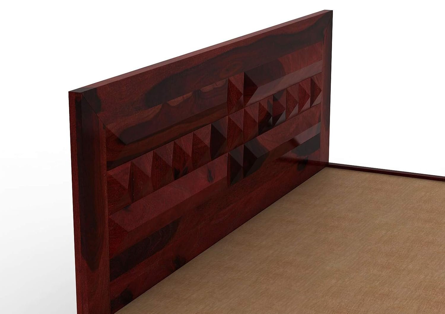 61pdDZbb-ML._SL1500_ Custom Decor King Size Bed Without Storage - Sheesham Wood (Mahogany) - Image 5