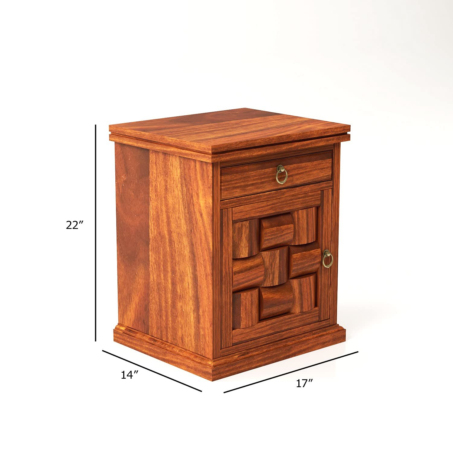 61xBZv09MPL._SL1500_ Custom Decor Grayson Bedside Table (Honey) - Image 3