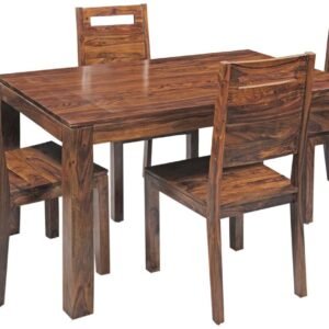 Custom Decor Catalunya Four Seater Dining Set - Mahogany