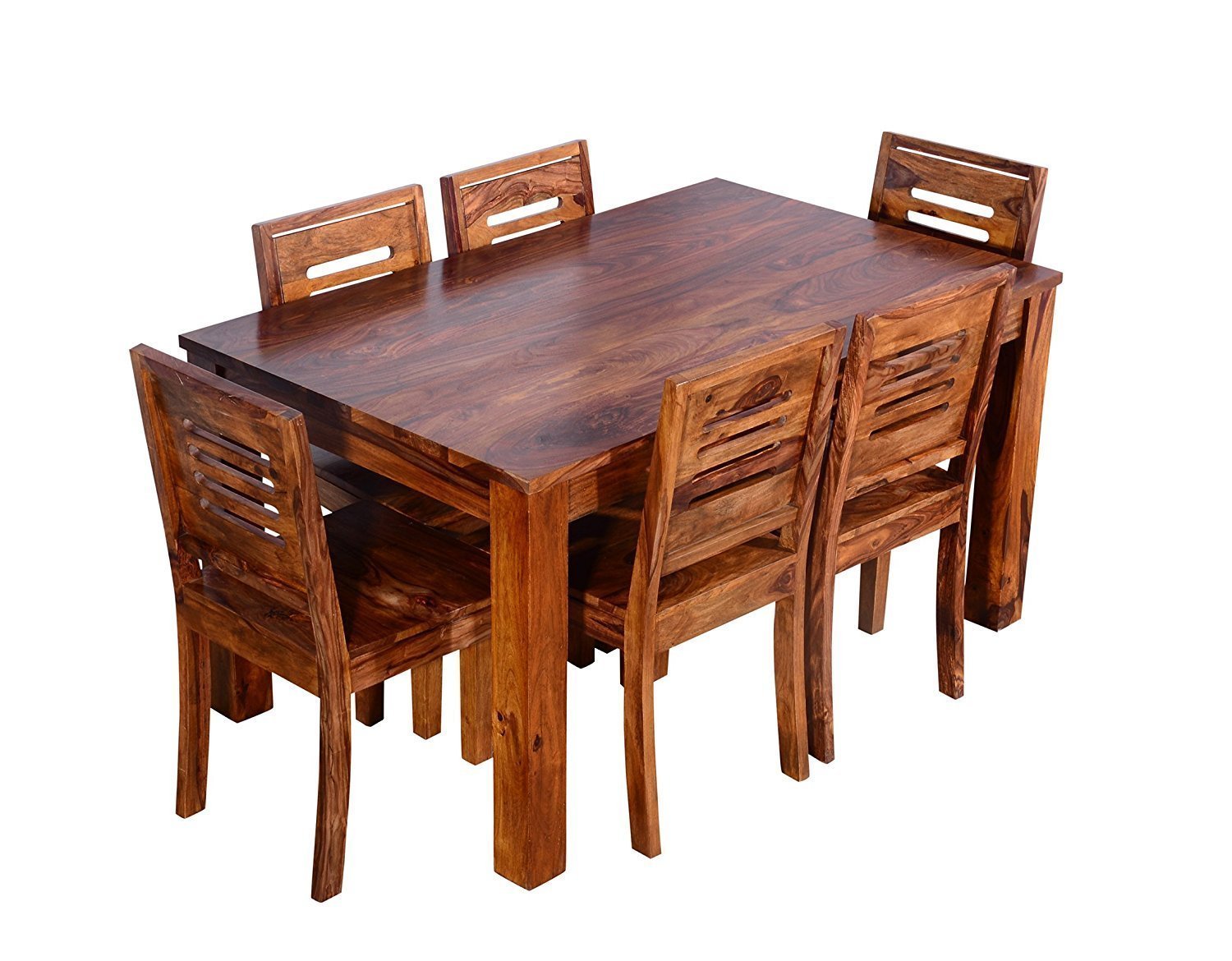 71ILM-y7czL._SL1500_ Custom Decor Winsome Groveland Square Dining Table with 6 Chairs, 7- Piece -Honey Teak - Image 2
