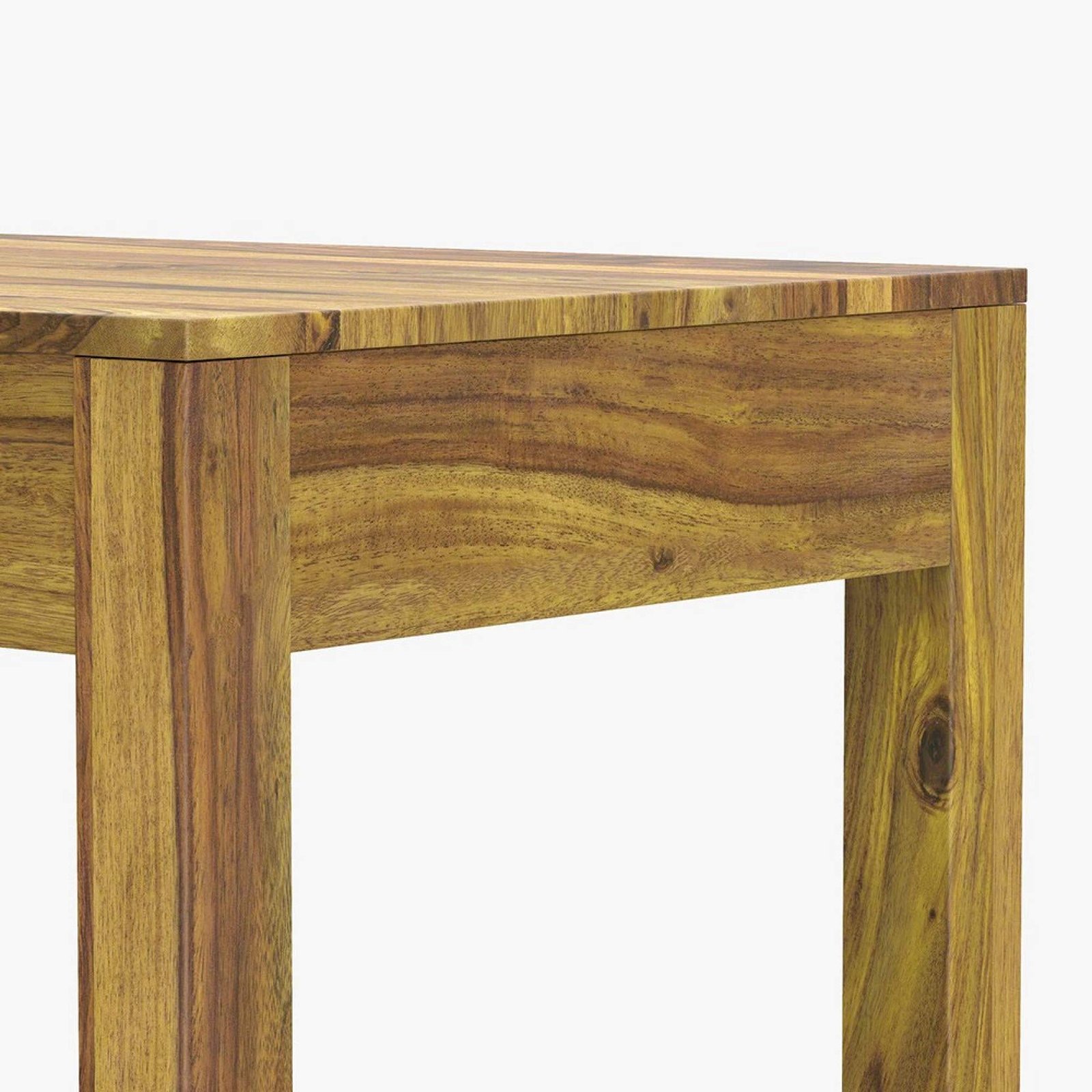 71b+J0sylhL Custom Decor Sheesham Wood Solid Wood Study Table (Free Standing, Finish Color - Provincial Teak Finish) - Image 5