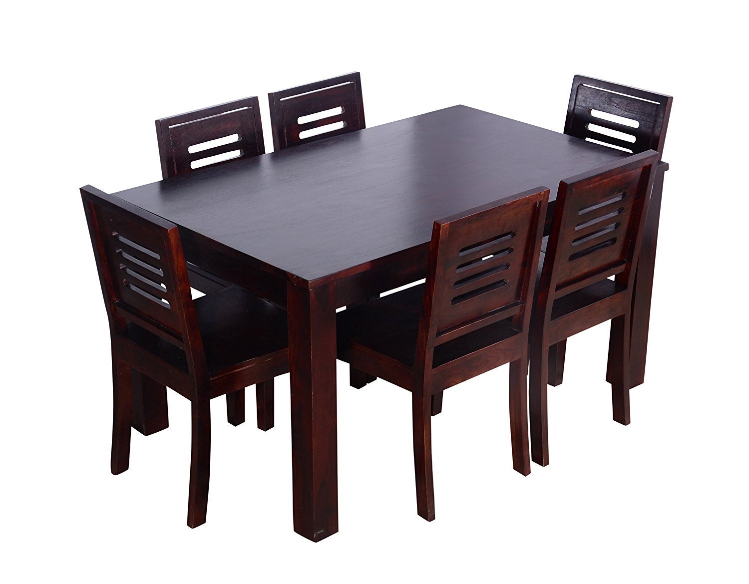 71wr4rcU5RL._SL1500_ Custom Decor Winsome Groveland Square Dining Table with 6 Chairs, 7- Piece -Dark Red Mahogany - Image 2