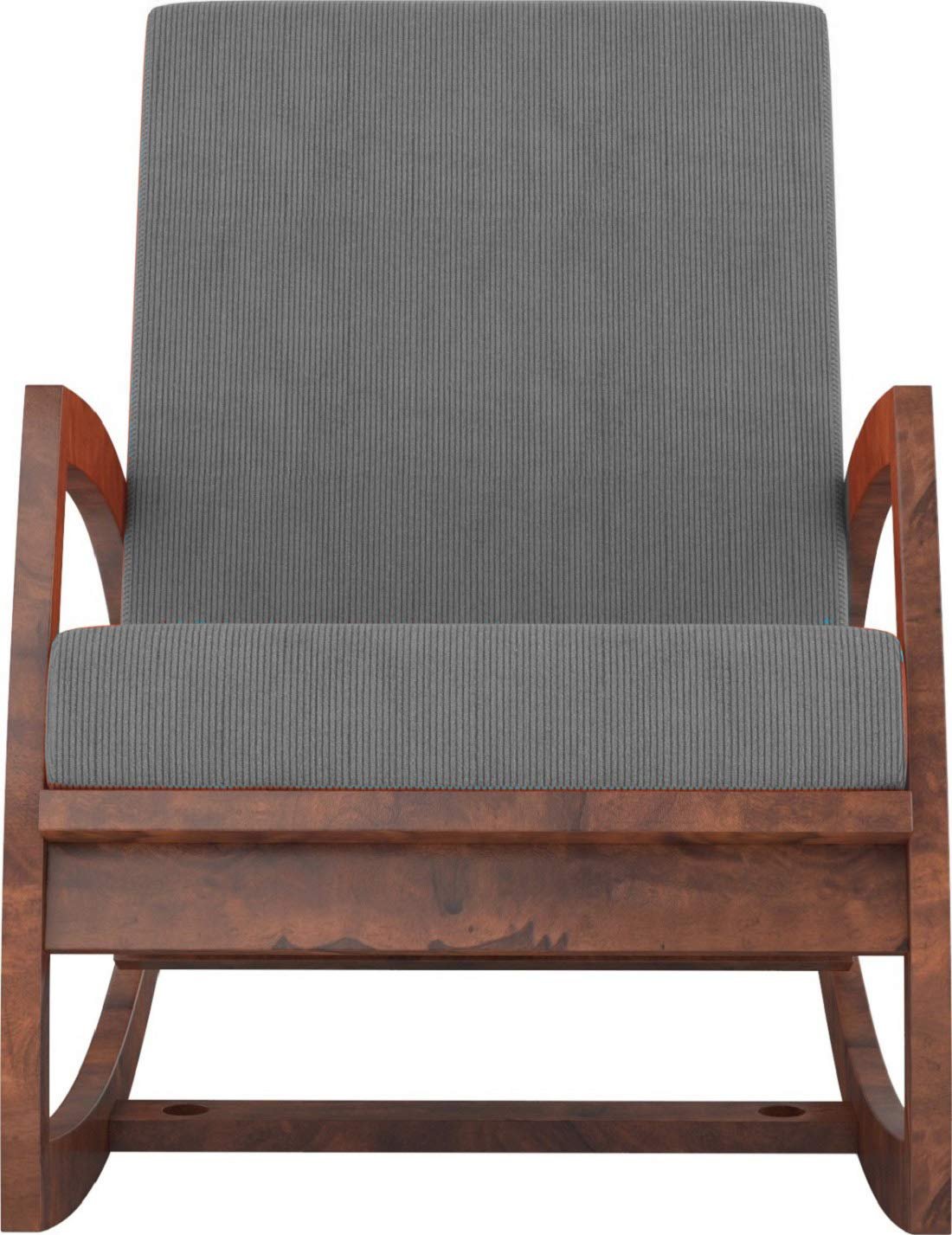 71zKSjCpzaL._SL1427_ Custom Decor Wooden Brown Stylish Rocking Chair Without Cushions… - Image 4