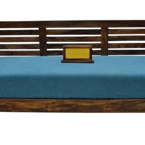 Custom Decor Wooden 3 Seater Sofa Set for Living Room Furniture | Sofa Set for Office | Sheesham Wood, Walnut Brown Finish