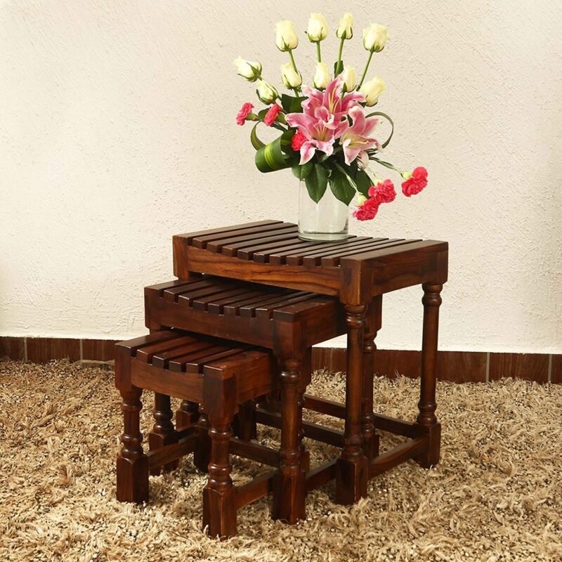Custom Decor Slant Stool Set of 3
