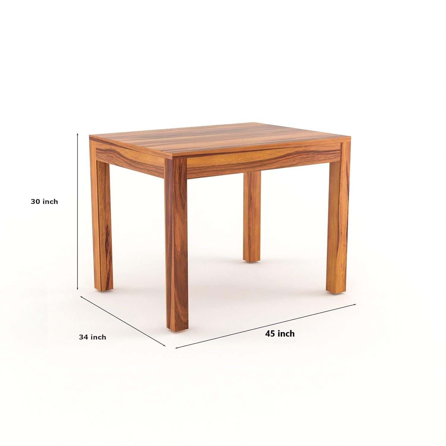 51dSQUMEqgL._SL1500_ RECTART Solid Sheesham Wood 4 Seater Dining Table Set with Cushioned Chairs | 4 Seater Dining Table for Living Room | Dining Table 4 Seater - Image 8