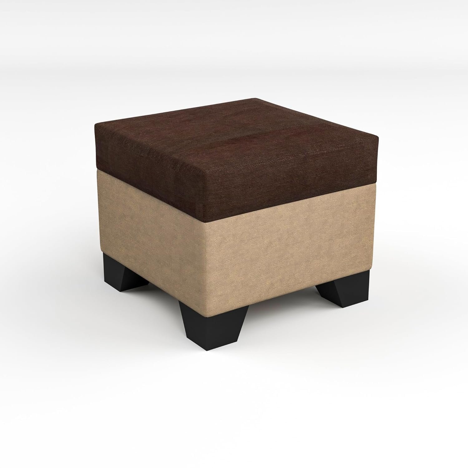 61CO2no+SZL._SL1500_ RECTART Luxe 8 Seater L Shape Sofa Set with 2 Ottoman, 6 Small Pillow and Coffee Table for Living Room Furniture Brown & Cream Wood - Image 7