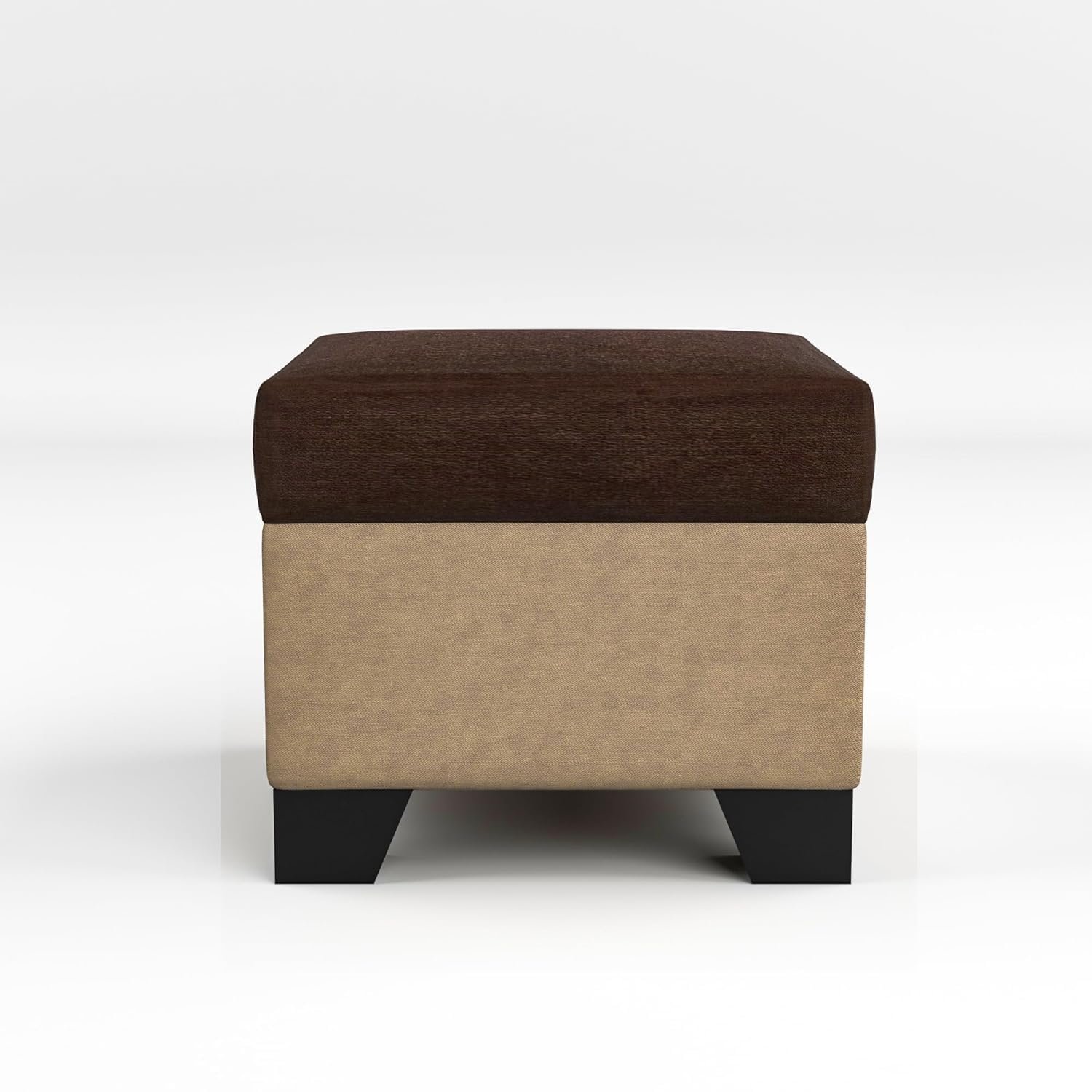 61R9-w3T40L._SL1500_ RECTART Luxe 8 Seater L Shape Sofa Set with 2 Ottoman, 6 Small Pillow and Coffee Table for Living Room Furniture Brown & Cream Wood - Image 10