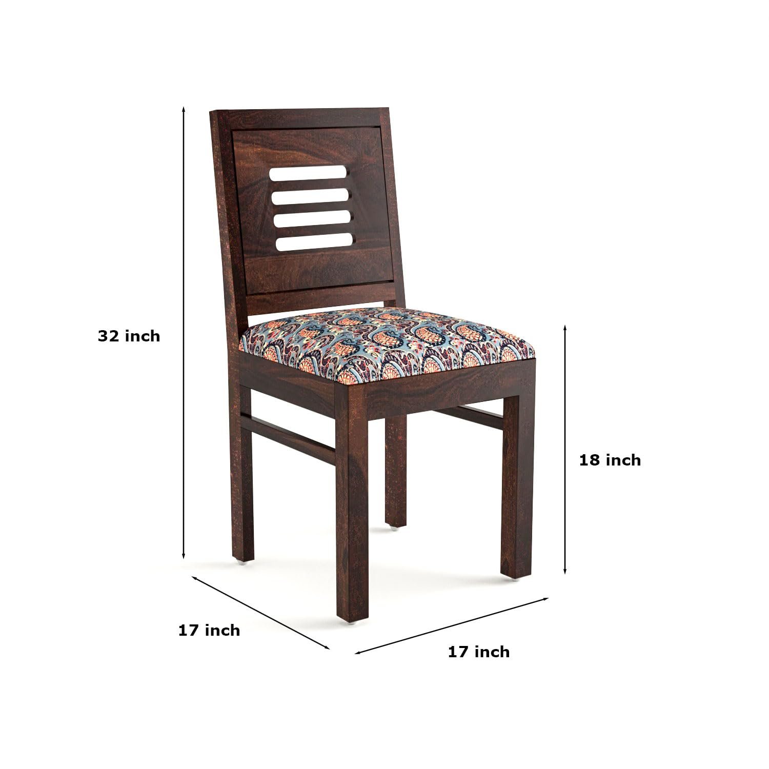 61Xi+pog8XL._SL1500_ - Copy RECTART Solid Sheesham Wood 4 Seater Dining Table Set with Cushioned Chairs | 4 Seater Dining Table for Living Room | Dining Table 4 Seater - Image 5