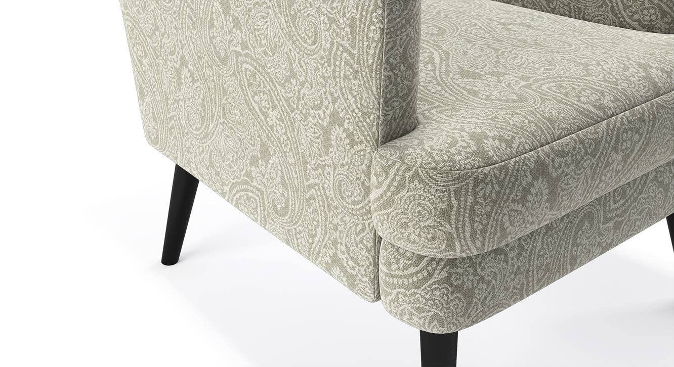 717MD-qQ4TL._SL1332_ RECTART Wooden Wing Chair with Ottoman | Wingback Chair for Living Room | One Seater Sofa | High Density Foam | Accent Chair for Seating and Home Decor Furniture (Classic, Without Ottoman) - Image 3