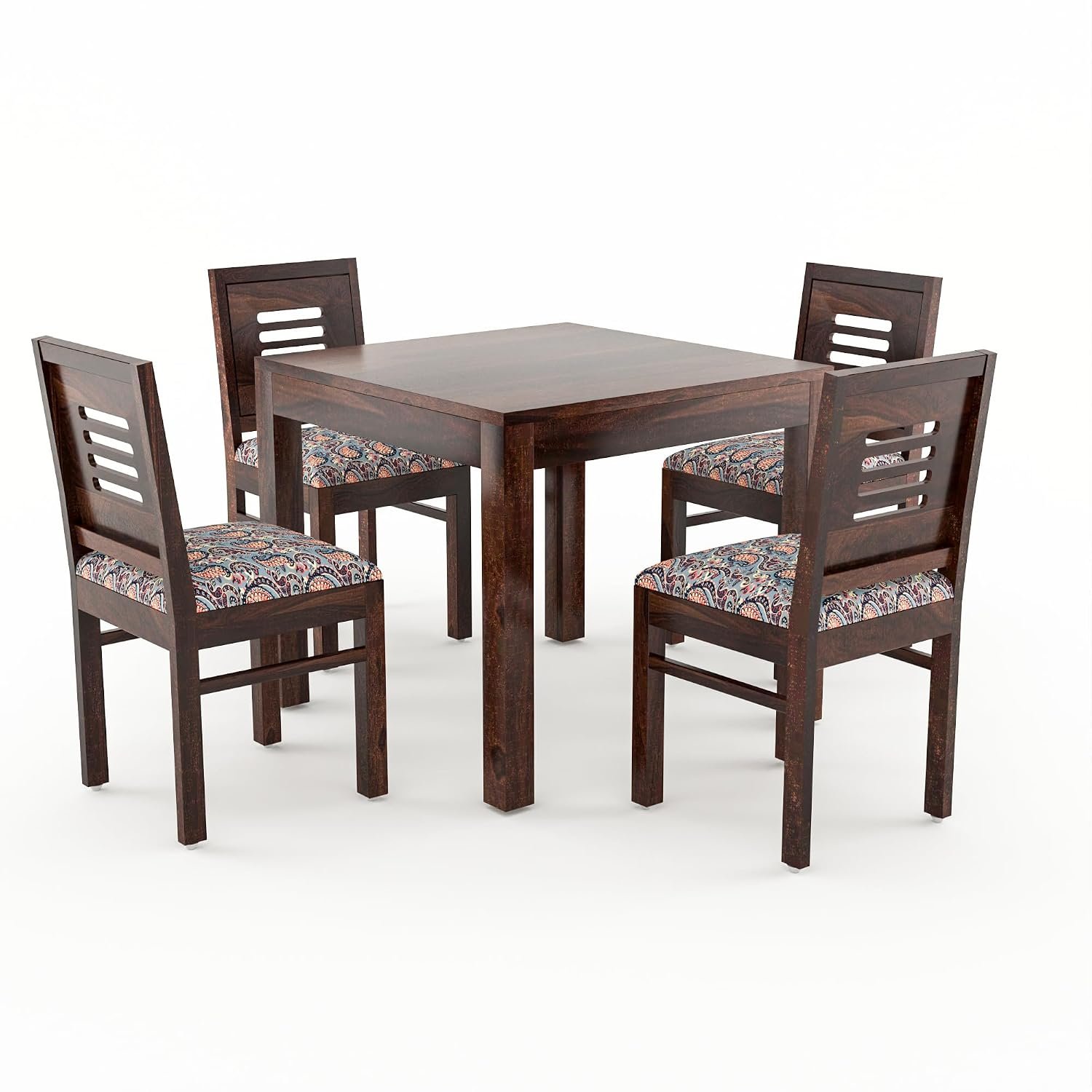 71esO9qJCwL._SL1500_ - Copy RECTART Solid Sheesham Wood 4 Seater Dining Table Set with Cushioned Chairs | 4 Seater Dining Table for Living Room | Dining Table 4 Seater - Image 3