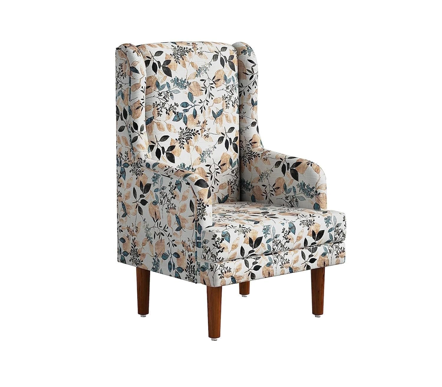71wSCly2qDL._SL1500_ RECTART Wooden Wing Chair | Wingback Chair for Living Room one Seater Sofa | Luxury Rest Chair- 1 Seater High Density Foam, Seating and Home Decor Furniture (Tokyo) - Image 5